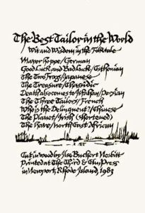 Block print book - The Best Tailor in the world