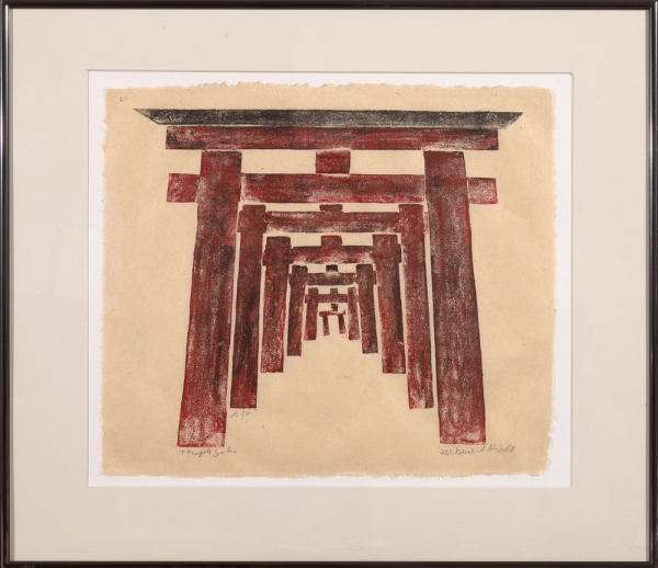 Framed print "Temple Gates - Fushimi Inari Temple, Kyoto" by Ilse Buchert Nesbitt