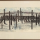 Framed print "Winter in the Yacht Harbor" by Ilse Buchert Nesbitt