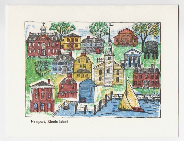 Newport Notecard - color print by Ilse Buchert Nesbitt