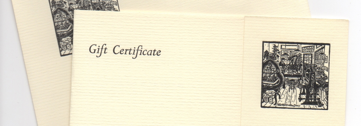 third and elm paper gift certificate image