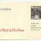 Handmade paper gift certificate from the Third and Elm Press