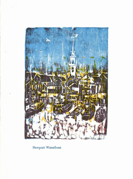 newport waterfront christmas card